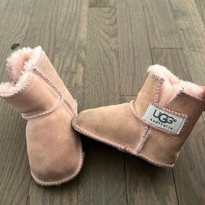 Ugg baby booties - pink - size 1 for 6-12 months.